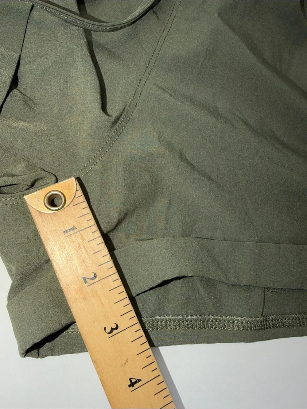 ZYIA Olive Athletic Running Shorts